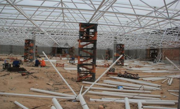 海门盘点钢结构网架装配的步履和相关关注变乱