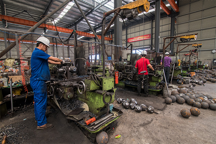 海门网架配件车间